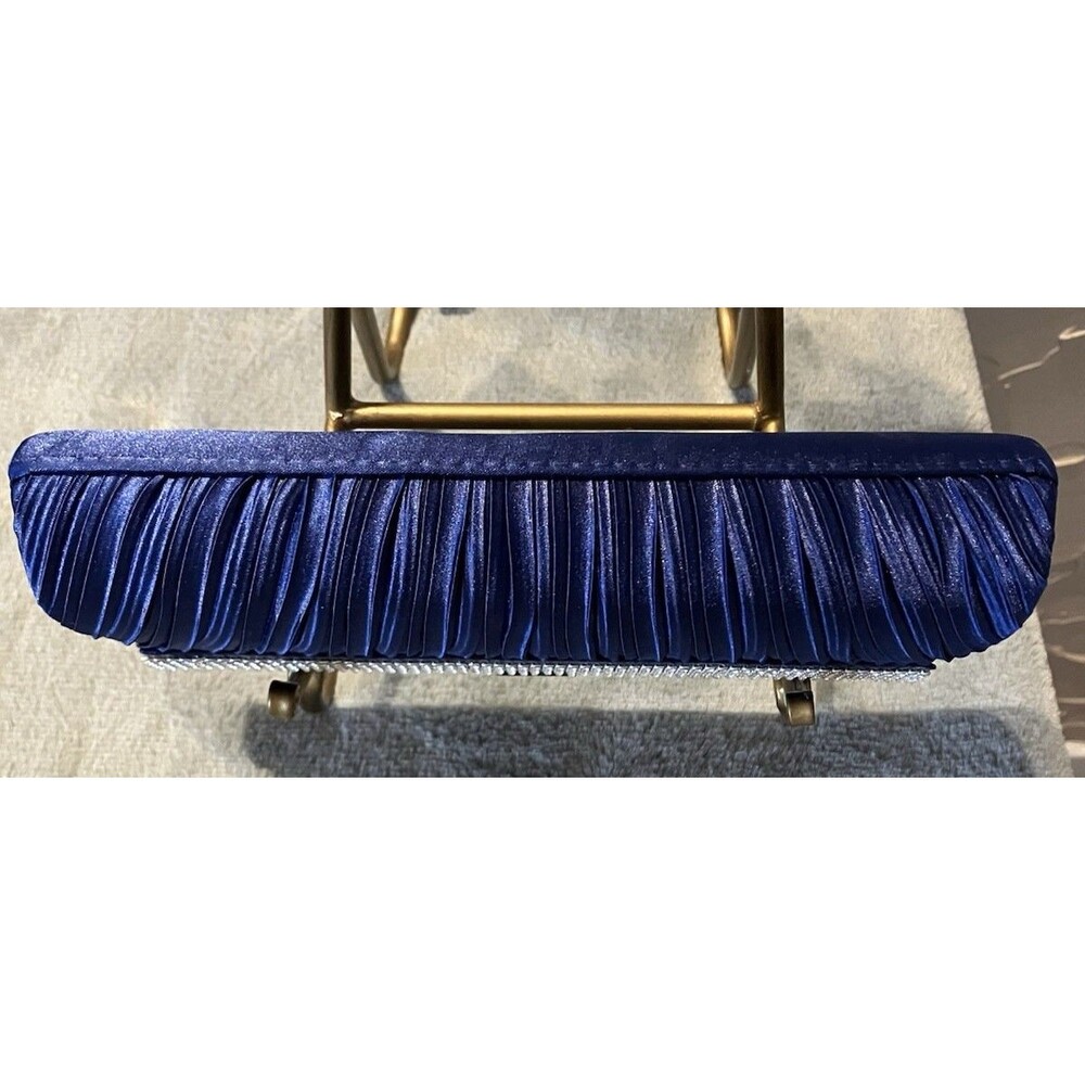 Camille La Vie Clutch Purse Royal Blue with Rhinestones NWOT - Picture 5 of 8